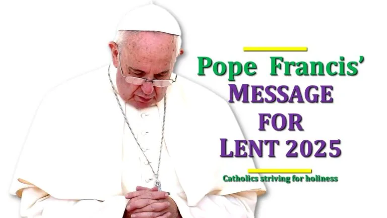 Pope Francis Message for lent 2025