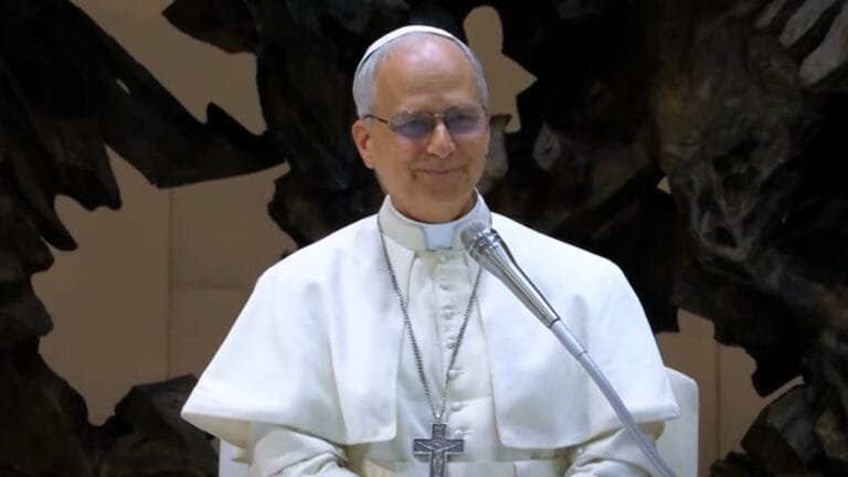 POPE LEO XIV ASKS JOURNALISTS TO COMMUNICATE IN FAVOUR OF PEACE 8 leo xiv to journalists